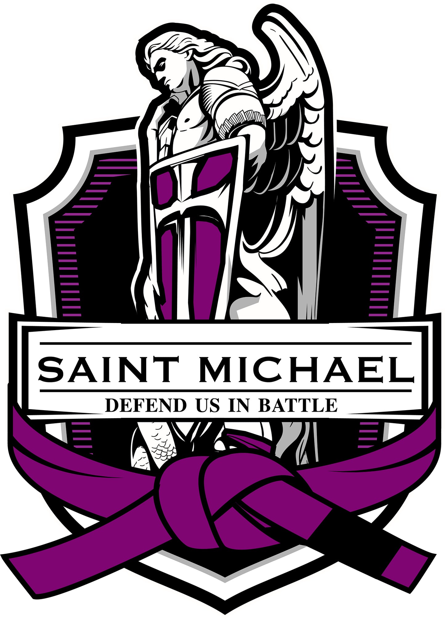 Gi Patch - St. Michael - Woven BJJ Ranked Patch