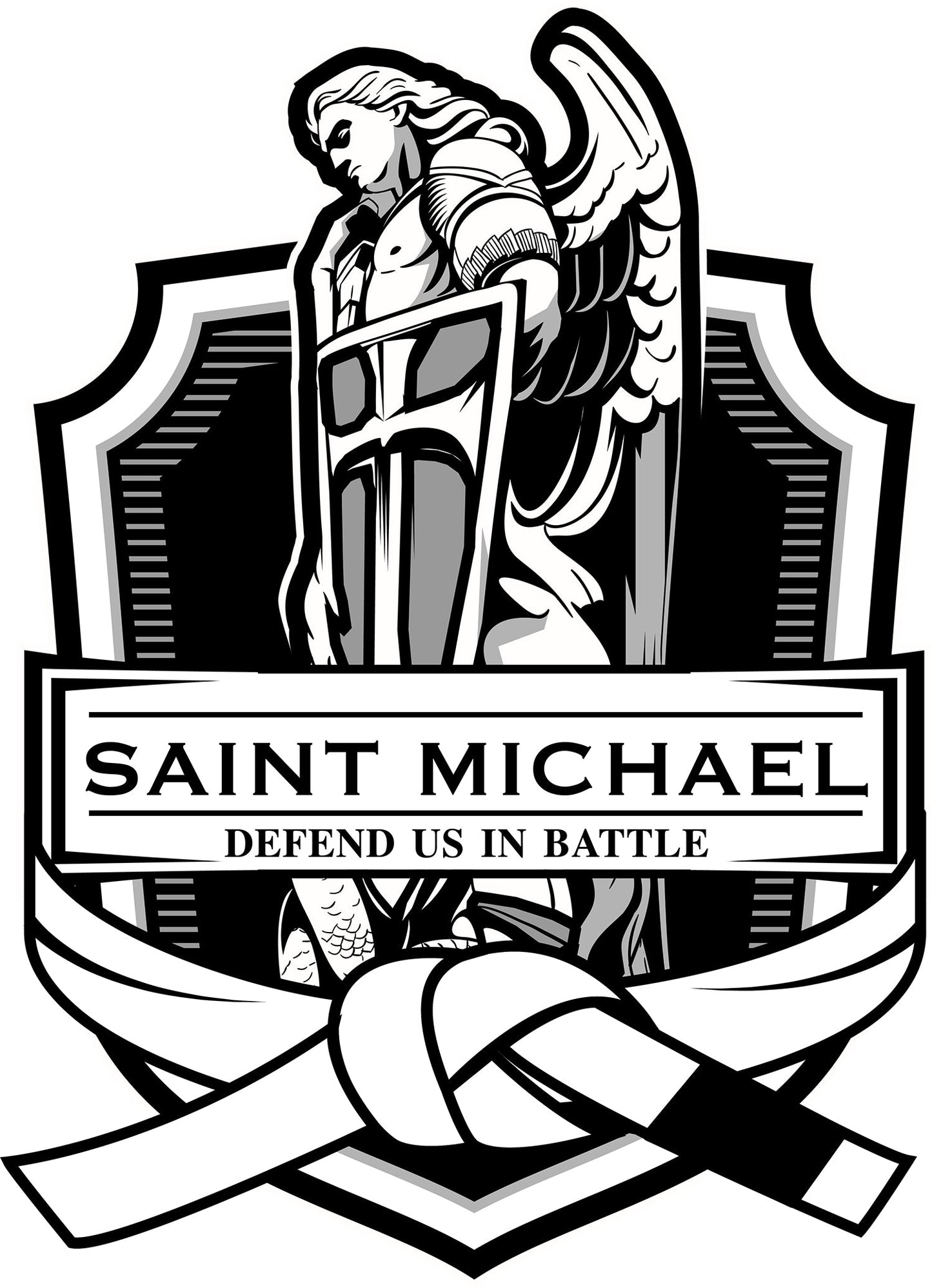Sublimation Clothing Patch - St. Michael - Iron on BJJ Ranks