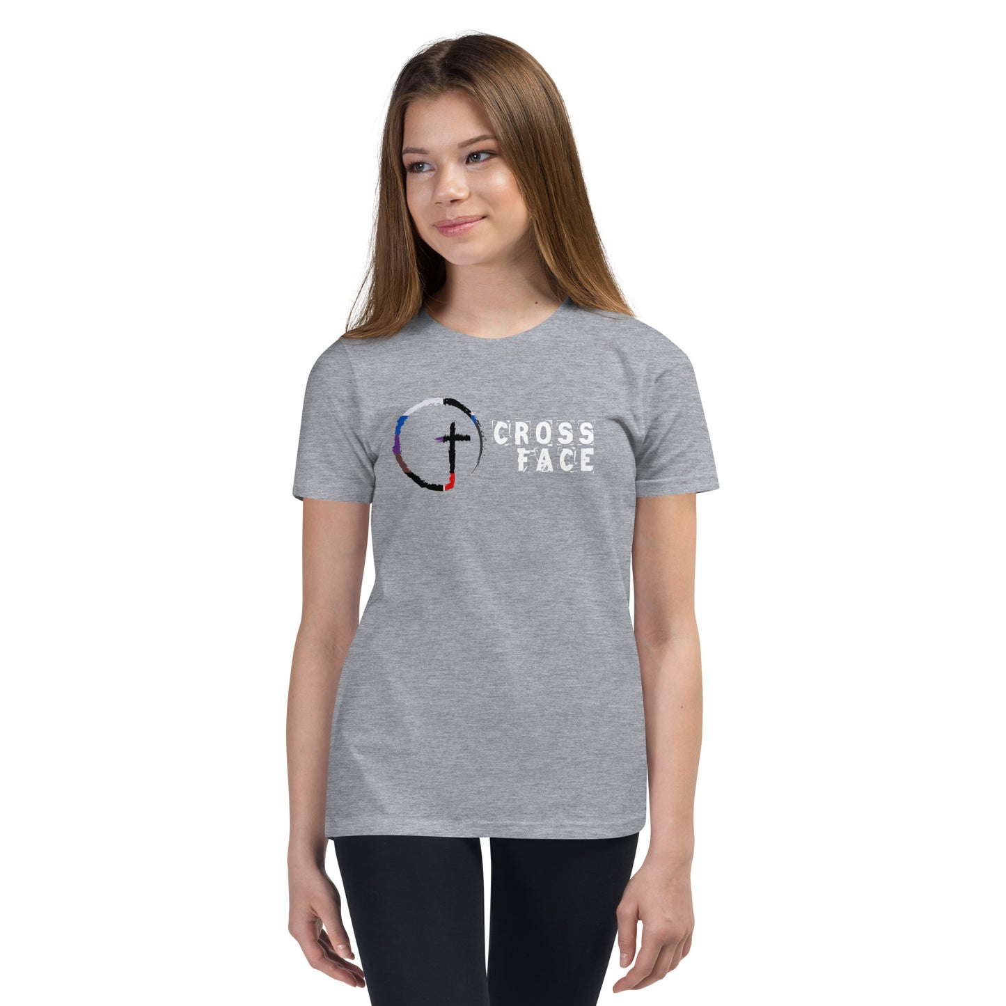 Cross Face Youth Short Sleeve T-Shirt