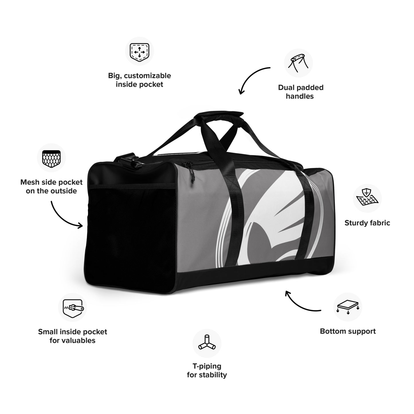 Guardian Angel Ranked Duffle Bag - Grey Belt
