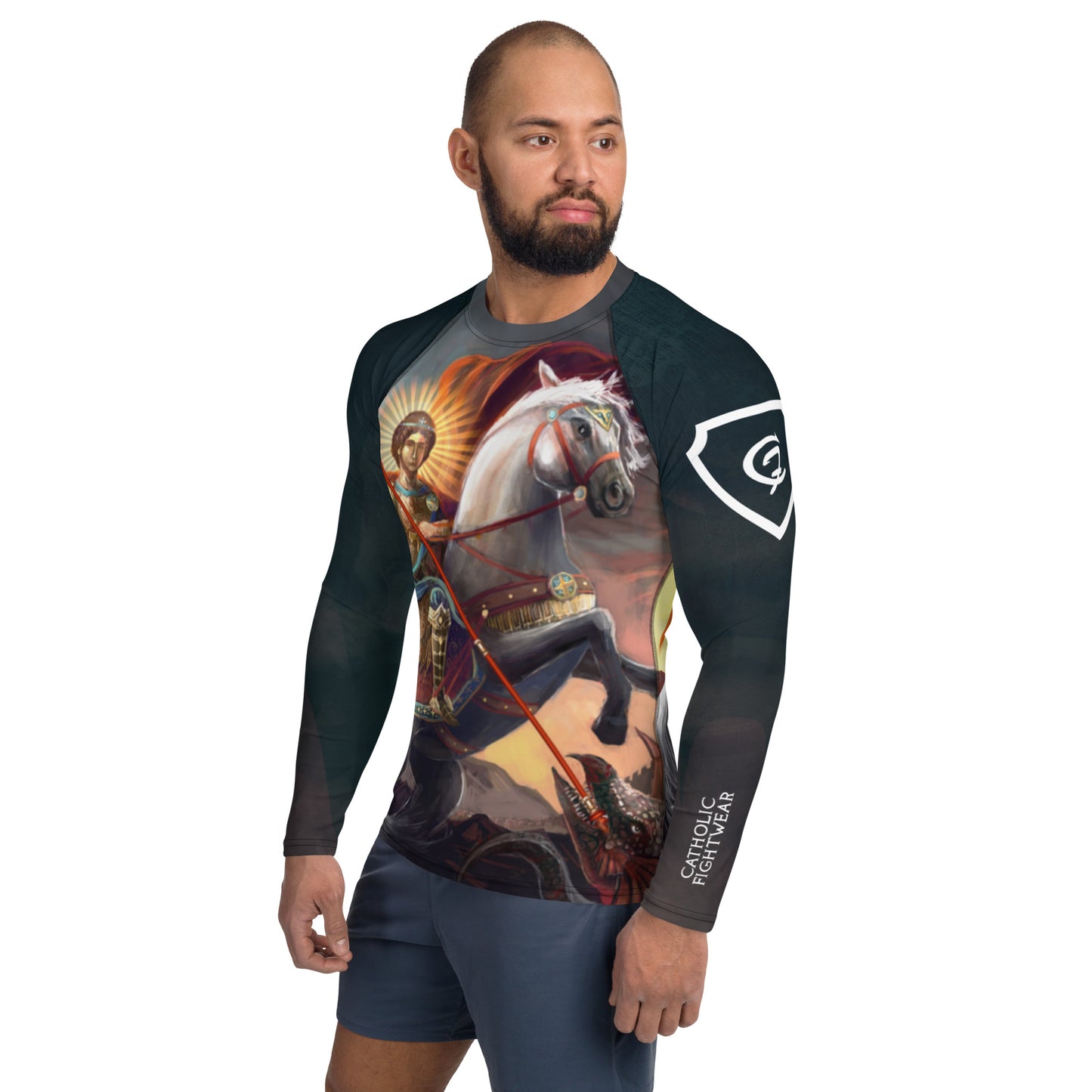 St George and the Dragon Adult BJJ Rash Guard