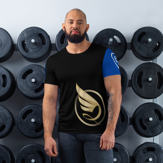 Guardian Angel - Blue - Adult Athletic T-shirt