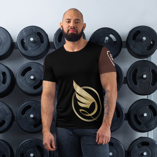 Guardian Angel - Brown - Adult Athletic T-shirt