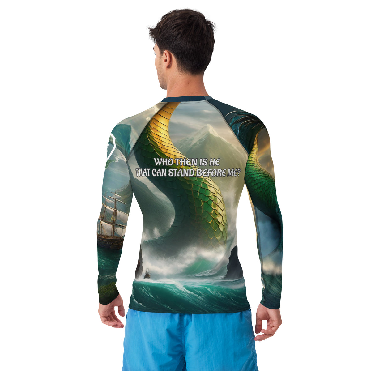 Catholic Rash Guards Leviathan Men's Rash Guard – Catholic Fightwear