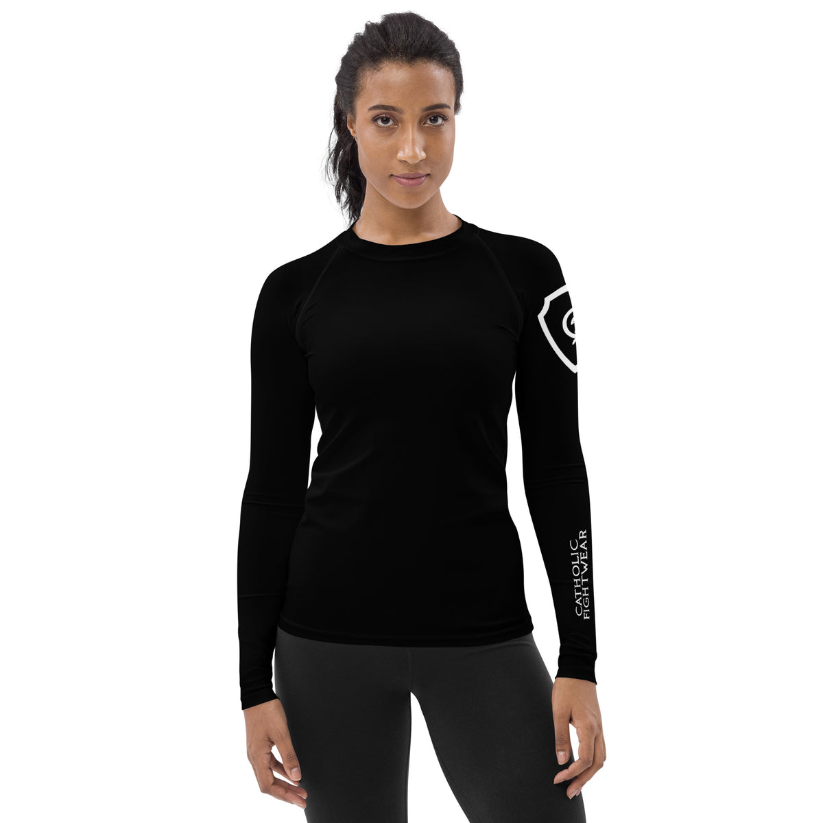 Catholic Rash Guards Catholic Fightwear Women's Rash Guard