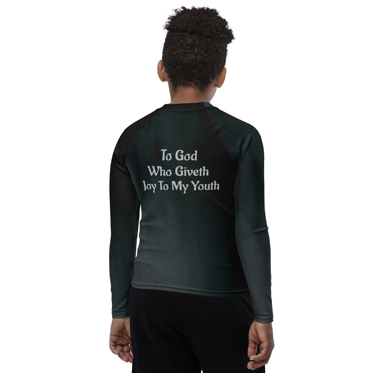 Catholic Rash Guards To The Altar of God - Youth Rash Guard – Catholic Fightwear