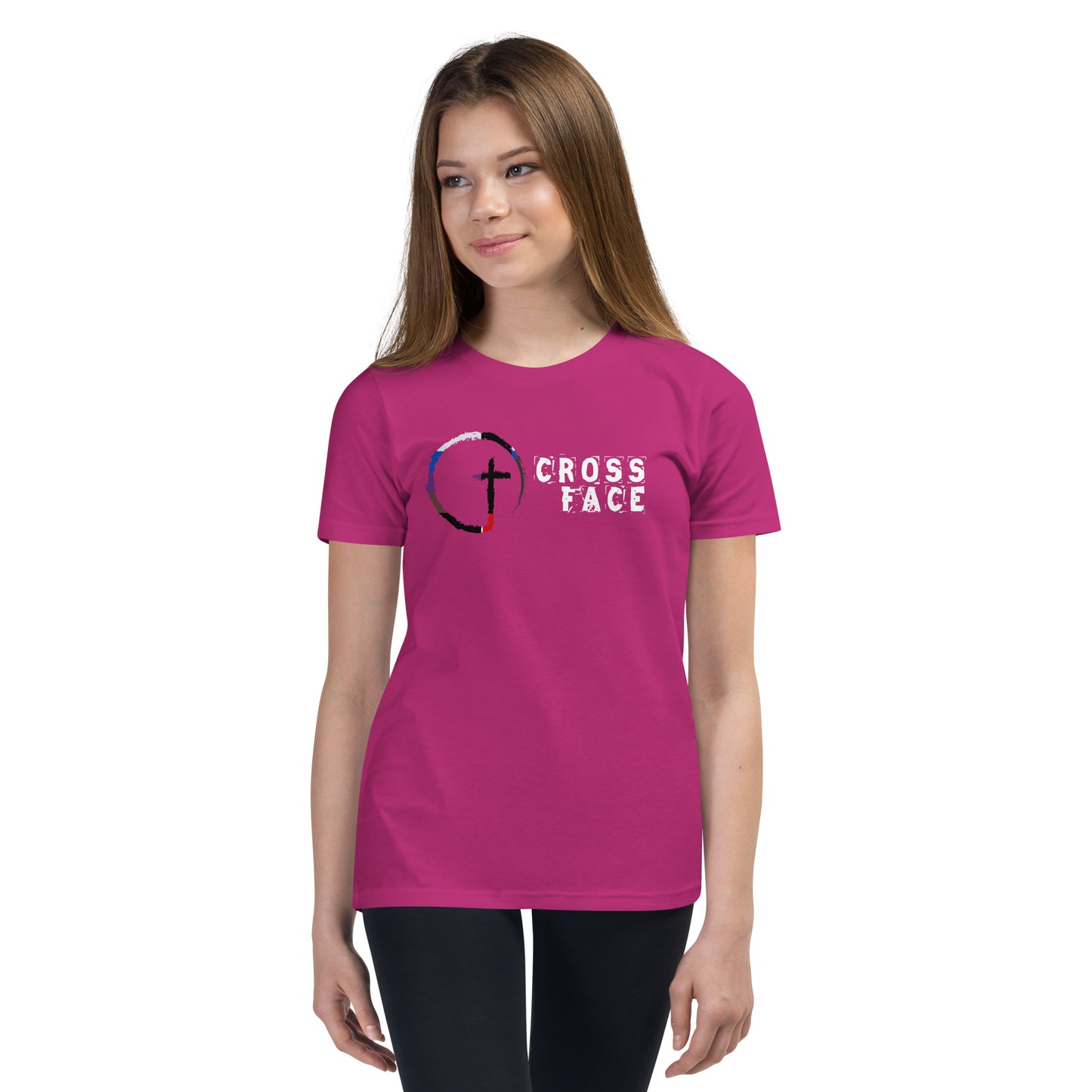 Cross Face Youth Short Sleeve T-Shirt