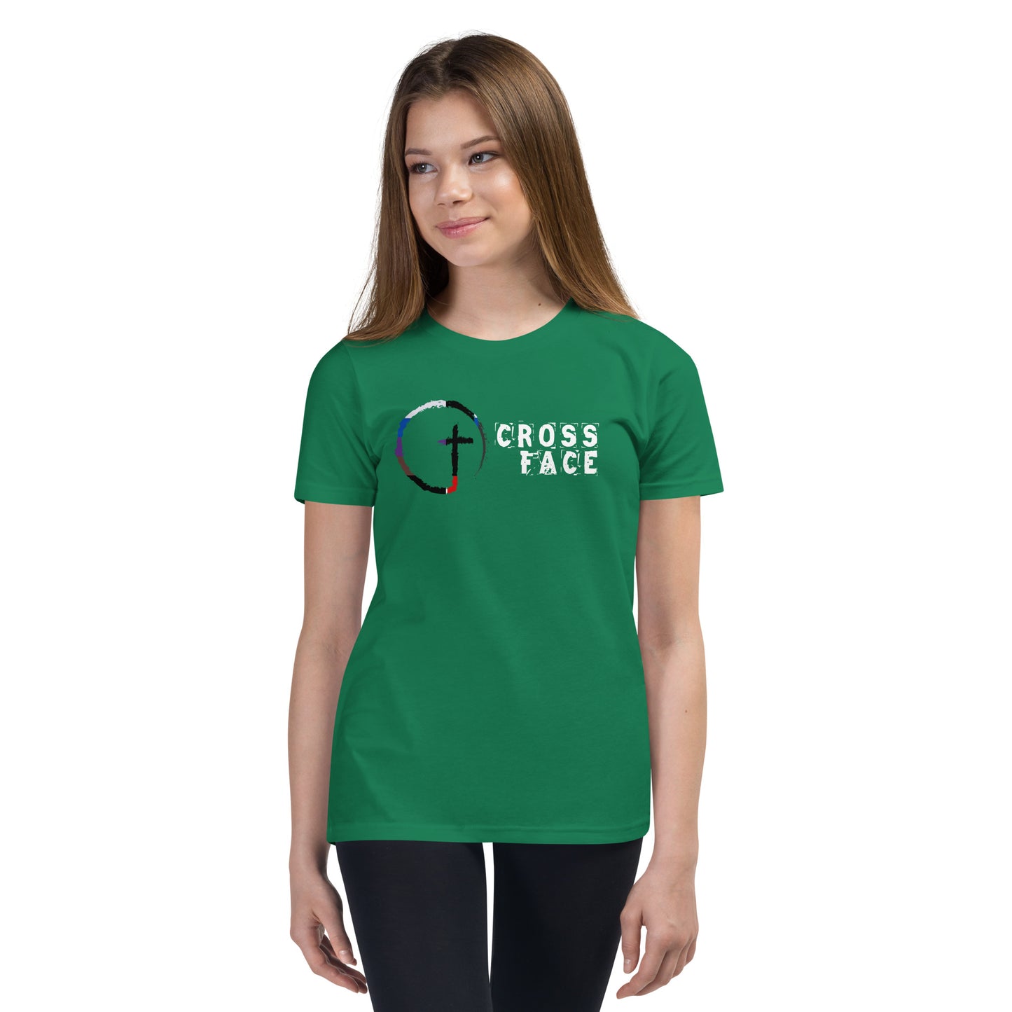 Cross Face Youth Short Sleeve T-Shirt
