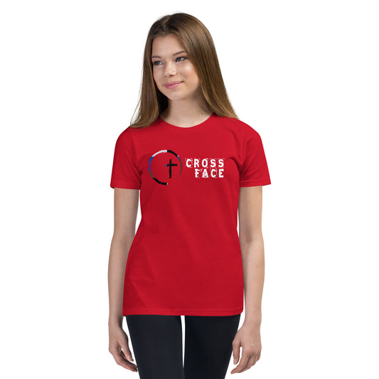 Cross Face Youth Short Sleeve T-Shirt