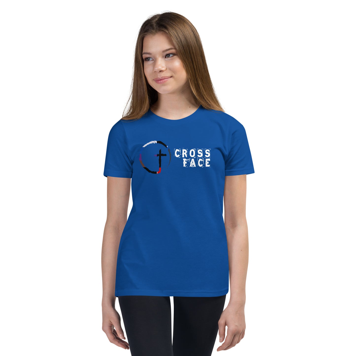 Cross Face Youth Short Sleeve T-Shirt